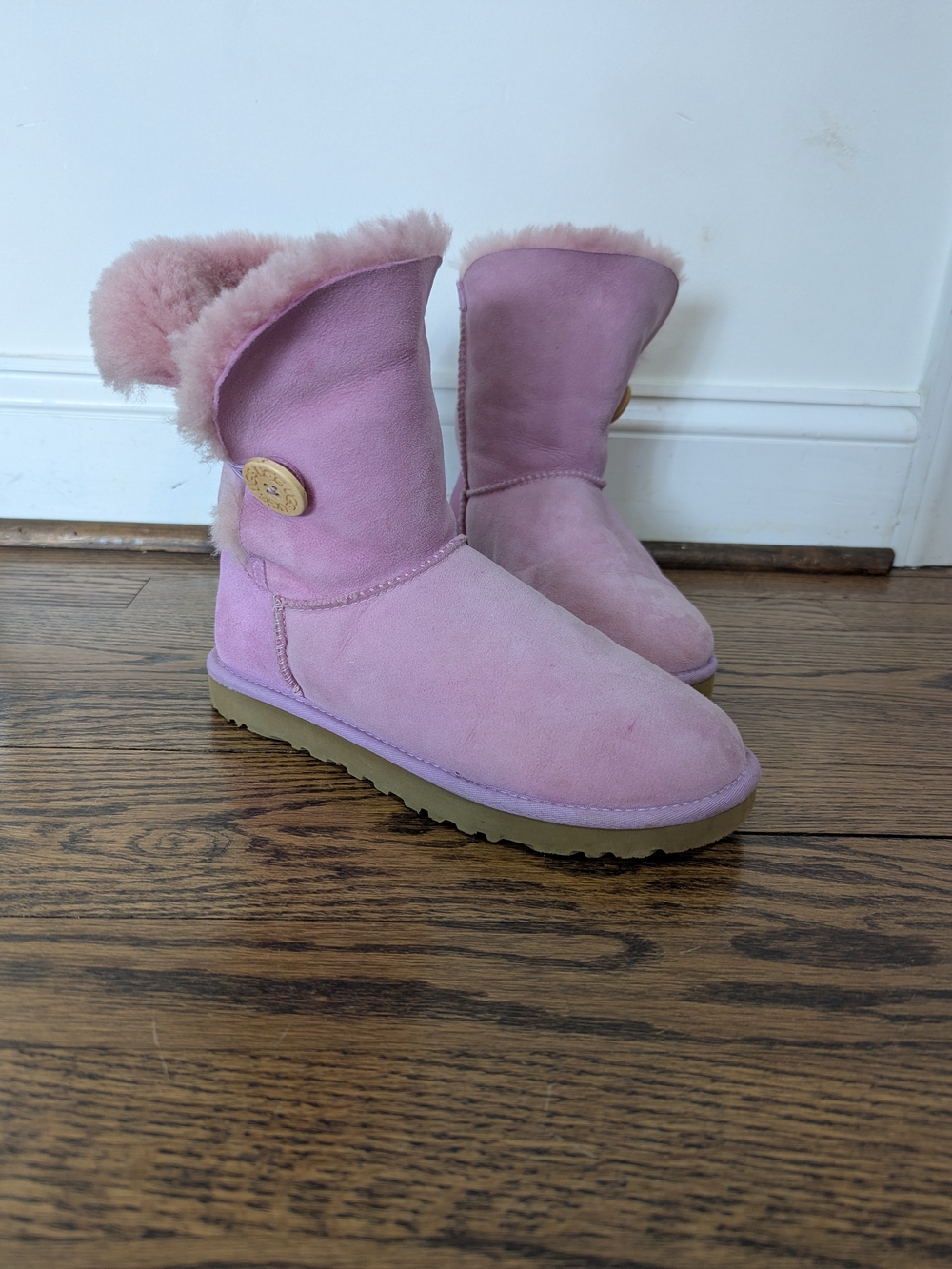 UGG Bailey Button Pink Boots